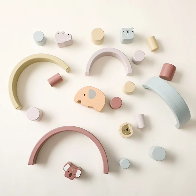 Juego de madera de equilibrio