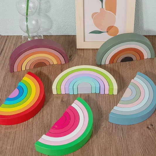 Arcoiris de madera