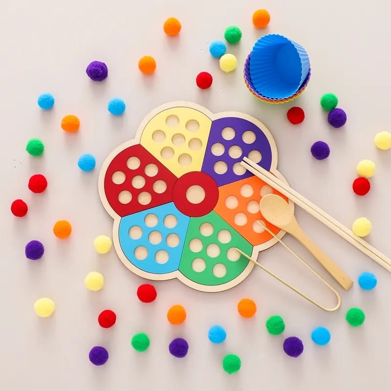 Tablero sensorial de madera